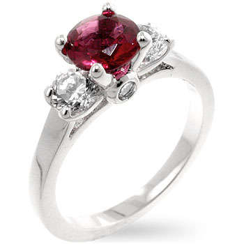 Mini Pink Tourmaline Triplet Ring - Breast Cancer Awareness  *USA IMPORT*